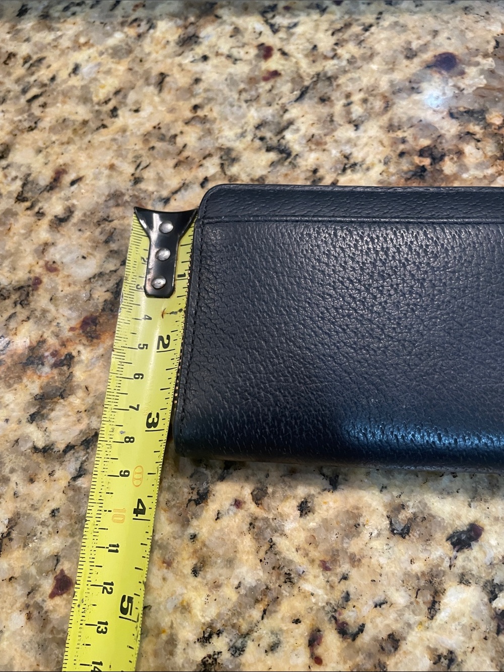 kate spade Black Pebbled Leather Key & Card Holder with Keyring - Picture 5 of 6